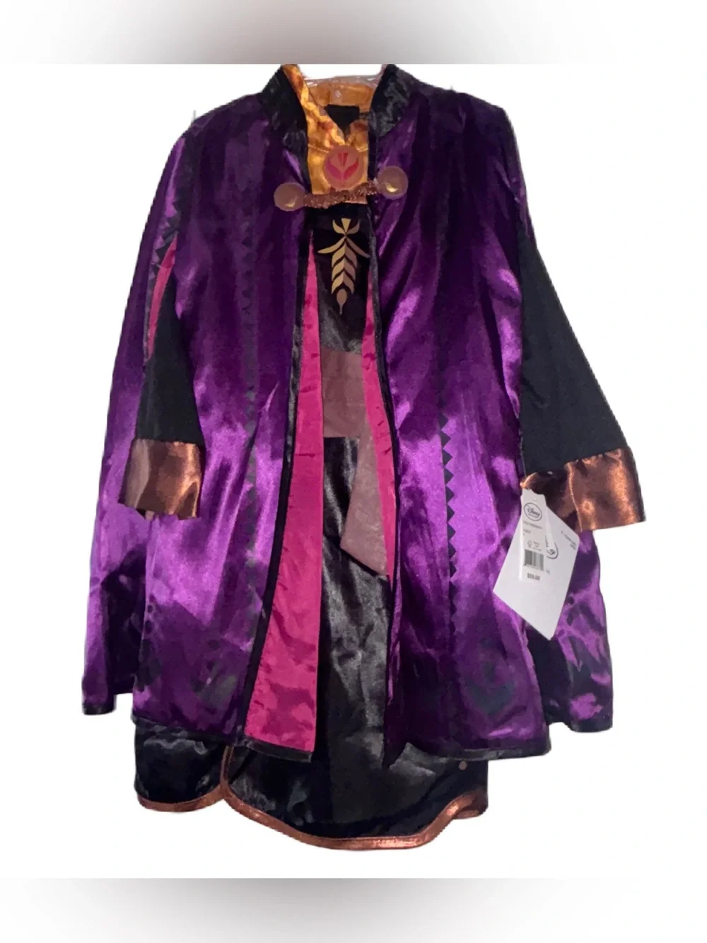 Disney's Frozen Anna 2 piece Costume Cape & Dress Girl's Size 4